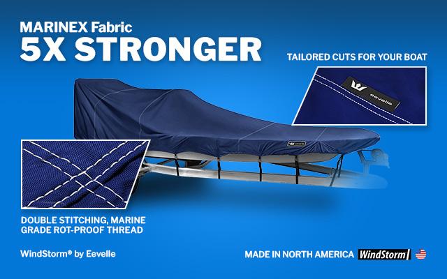 Boat Cover for V HULL FISHING - Center Console, Poling Platform